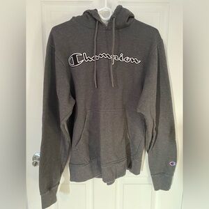 Champion Men's Dark Gray Hoodie